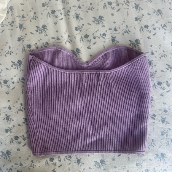 Knit sweetheart tube top - Picture 2 of 3
